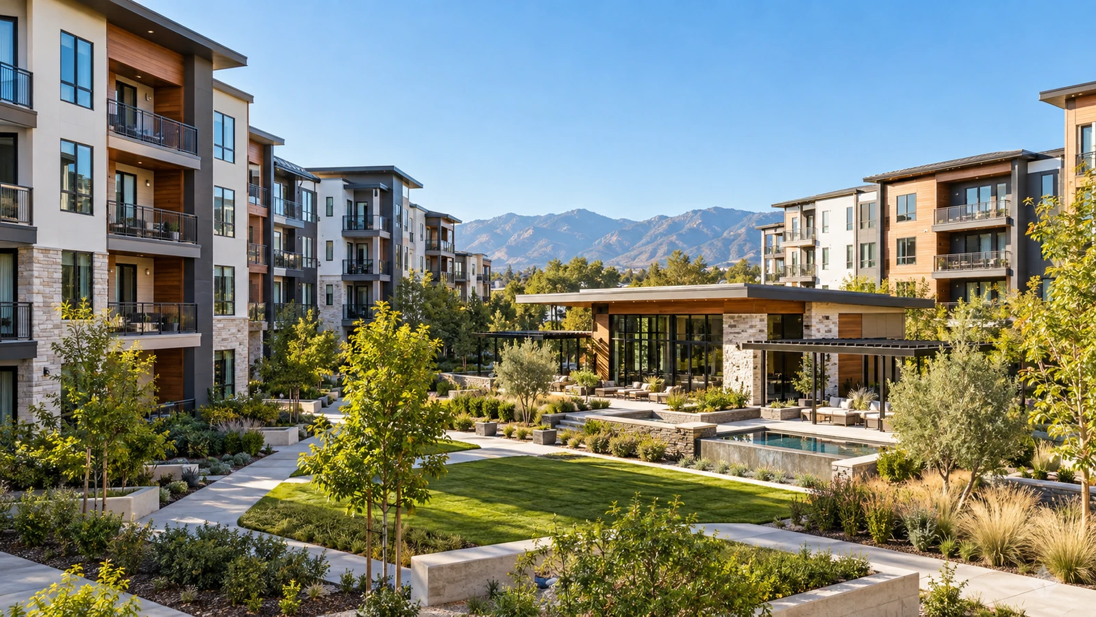 Illustrative institutional multifamily property evaluated for a potential UPREIT contribution